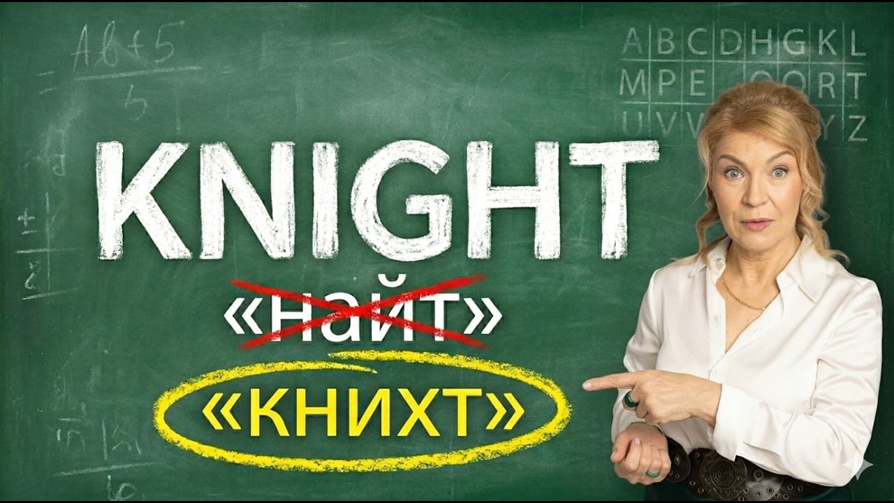 Видеоразбор: почему англичане пишут буквы, которые не произносят